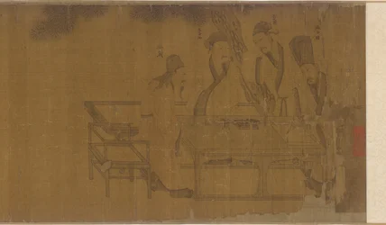 Réunion élégante dans le jardin occidental, dynastie Ming, XVIe siècle