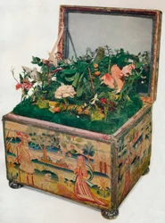 Coffret brodé, 17ème siècle