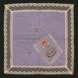 Mouchoir en dentelle brodée