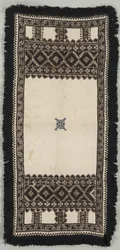 Tapis brodé ou Paños de Ofrenda, 19e siècle
