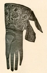 Gant brodé, 17e siècle, 1937