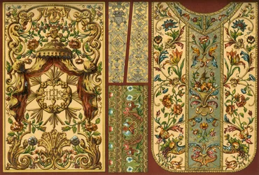 Broderie, tapisserie en cuir, orfèvrerie, XVIIe, XVIIIe et XIXe siècles, 1898