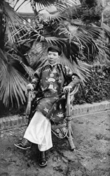 Empereur Khai Dinh 1885-1925, 12e empereur de la dynastie Nguyen, Annam, Vietnam, 1922