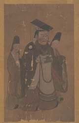 Empereur et deux assistants