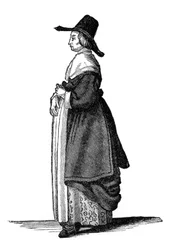 Femme de commerçant anglais, 1649, 1910