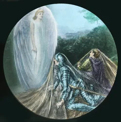 Enchevêtré dans le filet, vers 1910