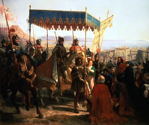 Entrée de Charles VIII à Naples, 12 mai 1495, 19e siècle