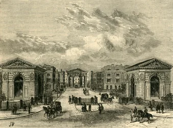 Entrée de la station Euston Square, c1876