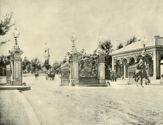 Entrée de la Maison du Gouvernement, Melbourne, 1901