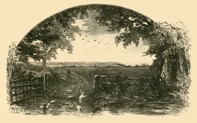 Entrée de Sedgemoor depuis Chedzoy, 1898.