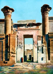 Entrée du temple de Medinet Habu, Égypte, 20ème siècle