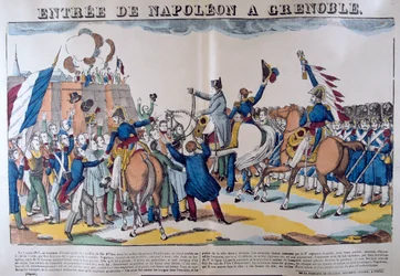 Entrée de Napoléon à Grenoble, mars 1815, 19ème siècle