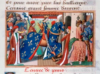 Entrée de Charles VII dans la ville de Paris, 12 novembre 1437, vers 1484