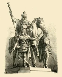 Statue Équestre de Charlemagne, Paris