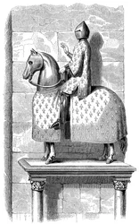 Statue équestre du roi Philippe le Bel, 1575 1849