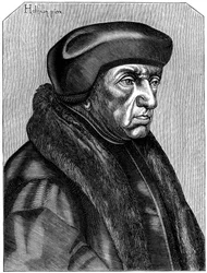 Érasme 1469-1536, humaniste et théologien néerlandais, 16e siècle 1849