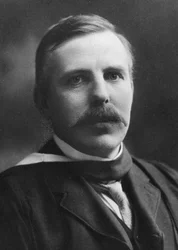Ernest Rutherford 1871-1937, physicien atomique lauréat du prix Nobel, vers 1908