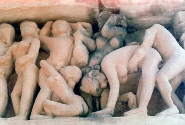 Sculpture érotique, Khajuraho, Inde. vers 950-1050. XXe siècle
