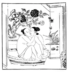 Gravure érotique chinoise