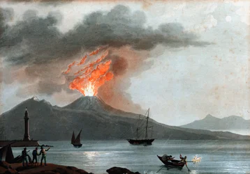 Éruption du Vésuve, Italie