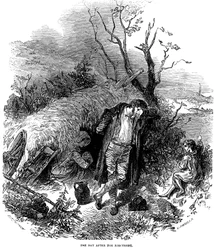 Famille paysanne irlandaise expulsée, 1848
