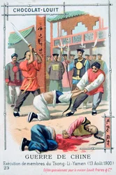 Exécution de membres du Tsong-Li-Yamen, Chine, révolte des Boxers, 13 août 1900
