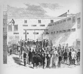 Exécution du négrier Nathaniel Gordon dans la prison des Tombs à New York, 1862, 1938