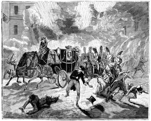 Explosion sur la Rue de la Loi, Paris, France, 24 décembre 1800 1882-1884