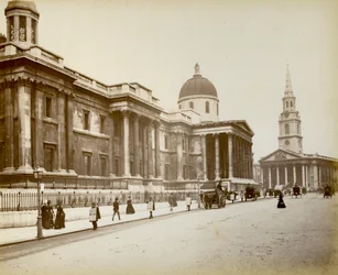 Extérieur de la National Gallery, Londres, 1887