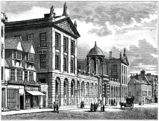 Façade du Queens College, Université d