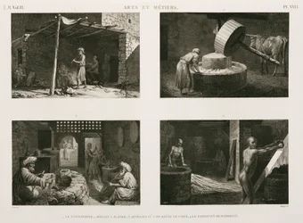 Fabrication, autres industries artisanales diverses, Égypte, vers 1798