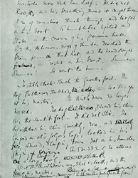 Page fac-similé du manuscrit pour Indian Summer of a Forsyte, par John Galsworthy, 1918, 1928