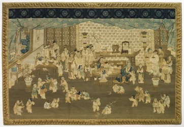 Réunion de famille le matin du Nouvel An, 1700s