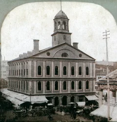 Faneuil Hall, Boston, Massachusetts, États-Unis, fin du 19e siècle
