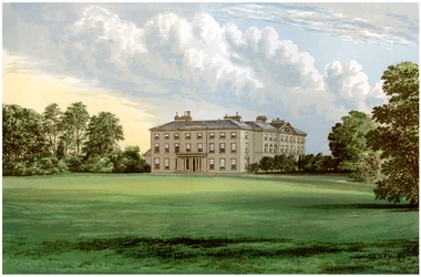 Farnham Lodge, comté de Cavan, Irlande, maison de Lord Farnham, vers 1880