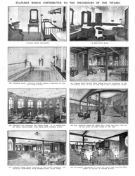 Caractéristiques qui ont contribué aux splendeurs du Titanic, 20 avril 1912