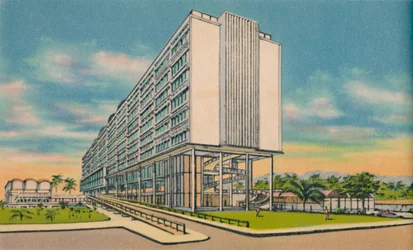 Bâtiment fédéral dans le centre civique, Barranquilla, vers 1940