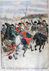 Corps de cavalerie féminine cosaque sibérienne, Guerre russo-japonaise, 1904