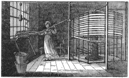 Ouvrière de la soie, Spitalfields, Londres, 1833