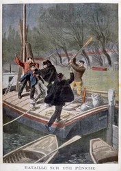 Combat sur une barge, 1902
