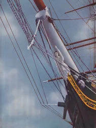 Figure de proue du célèbre Cutty Sark, figure de Nanny la Sorcière