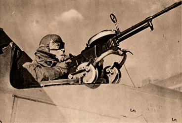 Exercice de tir sur cible remorquée, 1940
