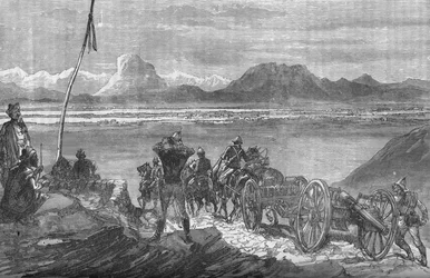 Première vue de Kandahar, vers 1880