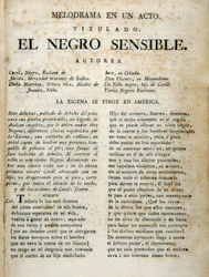 Première page de « El negro sensible »