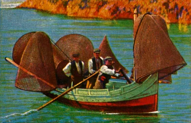 Bateau de pêche, Malte, vers 1928