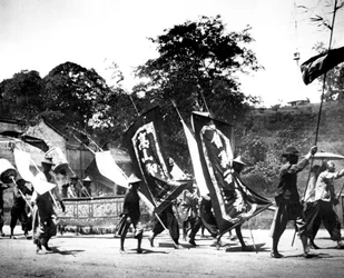 Porte-drapeaux, Singapour
