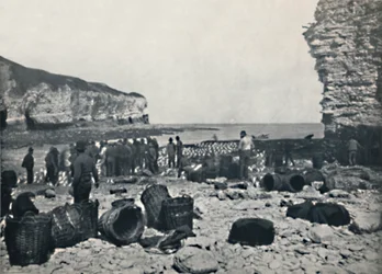 Flamborough - Les pêcheurs au travail, 1895