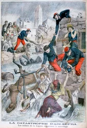 Inondation éclair à Ain Sefra, Algérie, 1904