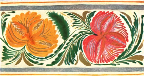 Motif floral, Ukraine, 1925