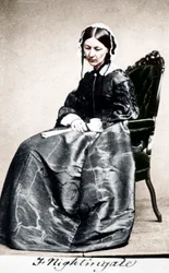 Florence Nightingale, infirmière anglaise et réformatrice des hôpitaux, 1854